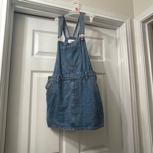 Blue Denim Overall Dress